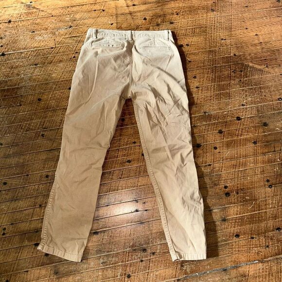 J Crew tan business casual preppy flat front sz 26 pants - Picture 3 of 3